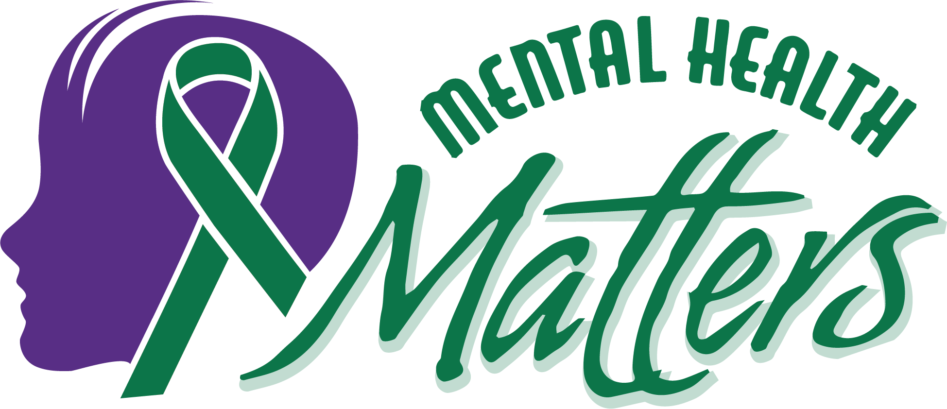 Mental Health Matters Purple & Green Logo